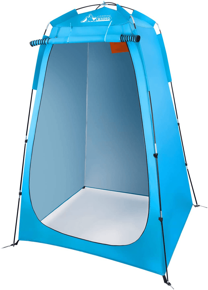 WADEO Camping Shower Tent, Portable Dressing Changing Room Privacy Shelter Tents for Outdoor Camping Beach Toilet and Indoor Photo Shoot with Carrying Bag