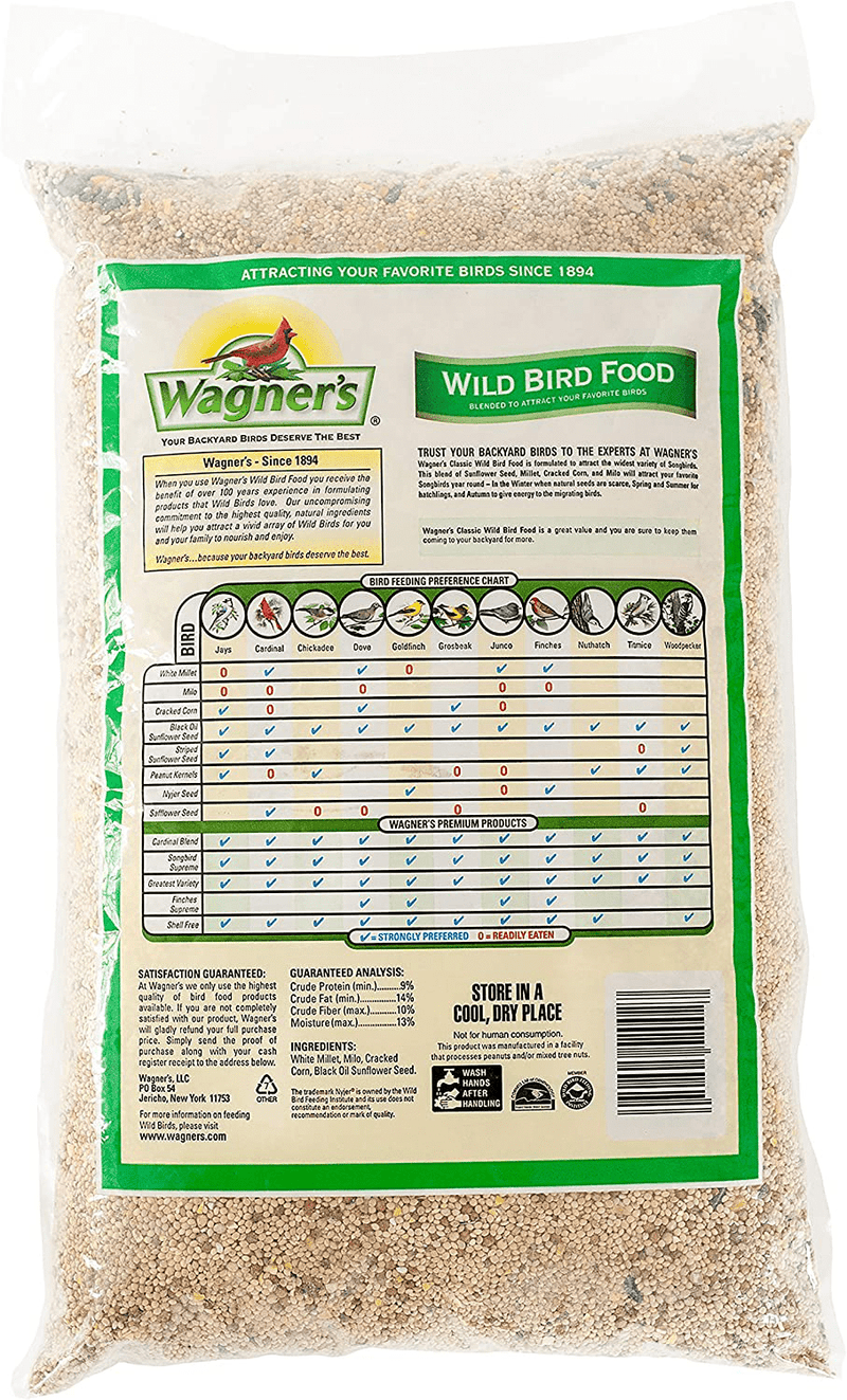 Wagner's 52003 Classic Blend Wild Bird Food, 6-Pound Bag , Green