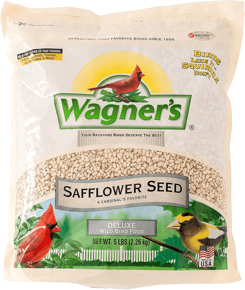 Wagner's 57075 Safflower Seed Wild Bird Food, 5-Pound Bag Animals & Pet Supplies > Pet Supplies > Bird Supplies > Bird Food Wagner's Default Title  