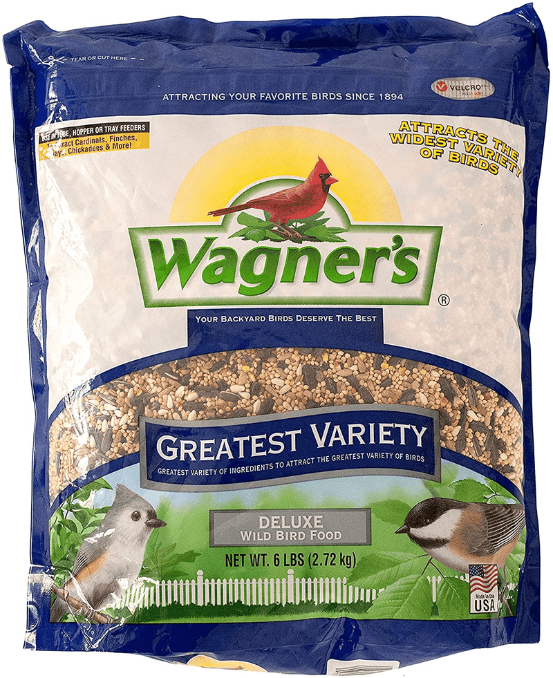 Wagner's 62034 Greatest Variety Blend Wild Bird Food, 6-Pound Bag Animals & Pet Supplies > Pet Supplies > Bird Supplies > Bird Food Wagner's 6-Pound Bag  