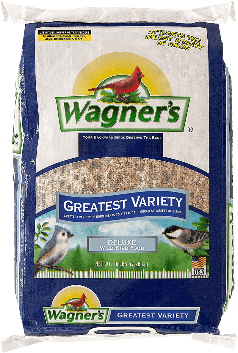 Wagner's 62034 Greatest Variety Blend Wild Bird Food, 6-Pound Bag Animals & Pet Supplies > Pet Supplies > Bird Supplies > Bird Food Wagner's 16-Pound Bag  