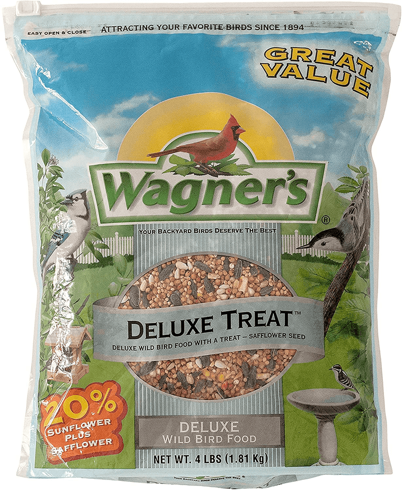 Wagner's 62067 Deluxe Treat Blend Wild Bird Food, 4-Pound Bag Animals & Pet Supplies > Pet Supplies > Bird Supplies > Bird Food Wagner's Default Title  