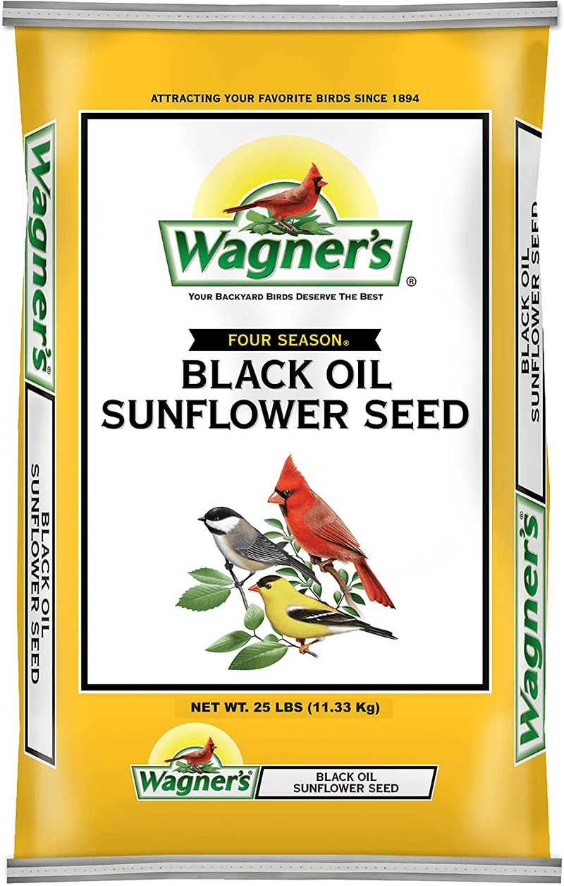 Wagner's 76027 Black Oil Sunflower Wild Bird Food, 25-Pound Bag Animals & Pet Supplies > Pet Supplies > Bird Supplies > Bird Food Wagner's 25-Pound Bag  