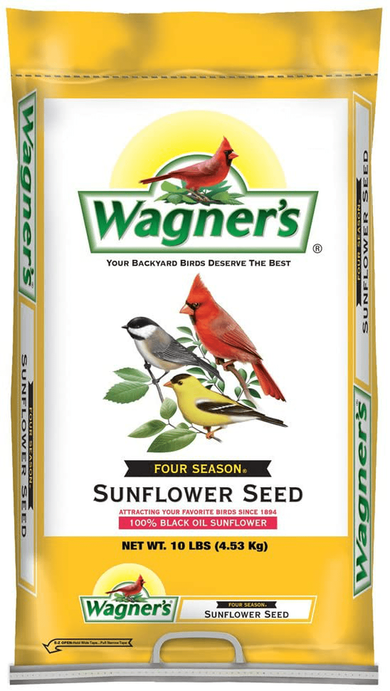 Wagner's 76027 Black Oil Sunflower Wild Bird Food, 25-Pound Bag Animals & Pet Supplies > Pet Supplies > Bird Supplies > Bird Food Wagner's 10 lb Bag  