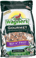 Wagner's 82072 Gourmet Nut & Fruit Wild Bird Food, 5-Pound Bag Animals & Pet Supplies > Pet Supplies > Bird Supplies > Bird Food Wagner's Black  