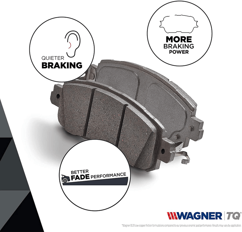 Wagner ThermoQuiet QC828 Ceramic Disc Brake Pad Set Vehicles & Parts > Vehicle Parts & Accessories > Motor Vehicle Parts > Motor Vehicle Braking Wagner   