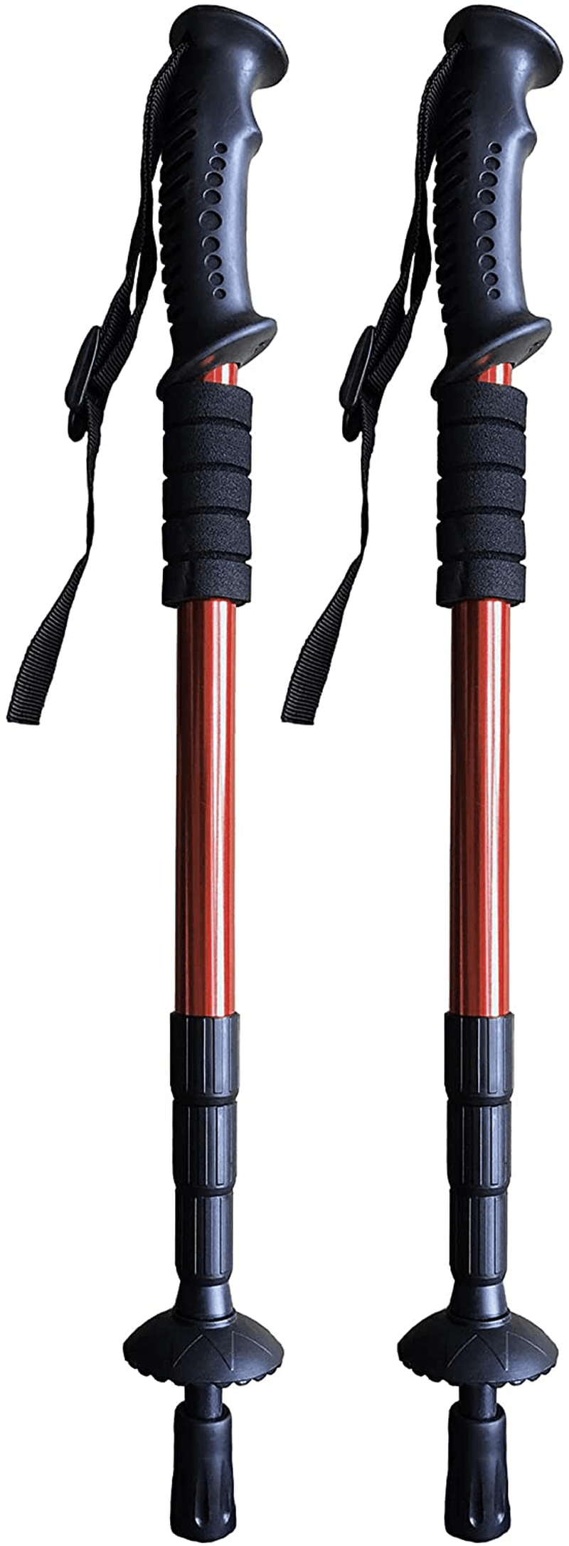 Walking Trekking Poles - 2 Pack with Antishock and Quick Lock System, Telescopic, Collapsible, Ultralight for Hiking, Camping, Mountaining, Backpacking, Walking, Trekking Sporting Goods > Outdoor Recreation > Camping & Hiking > Hiking Poles Wondia   