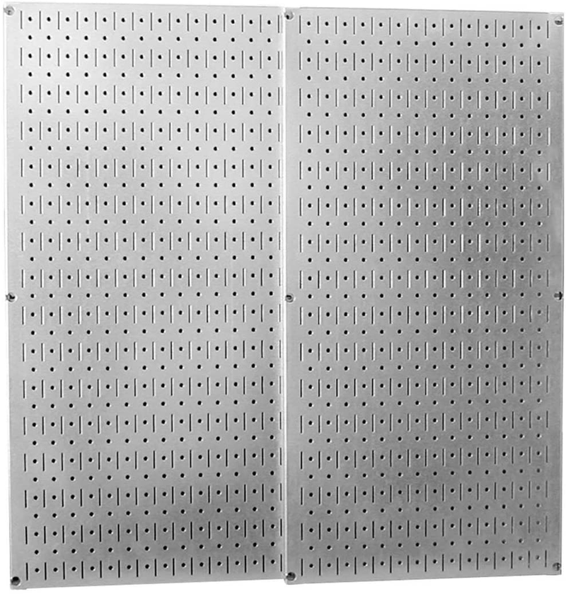 Wall Control 30-P-3232GV Galvanized Steel Pegboard Pack Hardware > Hardware Accessories > Tool Storage & Organization Wall Control Galvanized Pegboard 