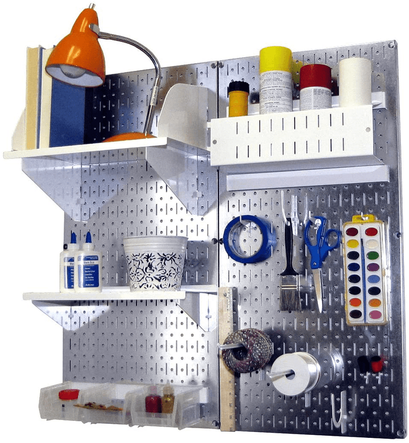 Wall Control 30-P-3232GV Galvanized Steel Pegboard Pack Hardware > Hardware Accessories > Tool Storage & Organization Wall Control   