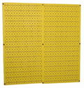 Wall Control 30-P-3232GV Galvanized Steel Pegboard Pack Hardware > Hardware Accessories > Tool Storage & Organization Wall Control Yellow Pegboard 