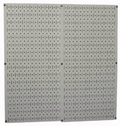 Wall Control 30-P-3232GV Galvanized Steel Pegboard Pack Hardware > Hardware Accessories > Tool Storage & Organization Wall Control Gray Pegboard 