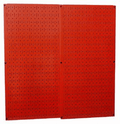 Wall Control 30-P-3232GV Galvanized Steel Pegboard Pack Hardware > Hardware Accessories > Tool Storage & Organization Wall Control Red Pegboard 