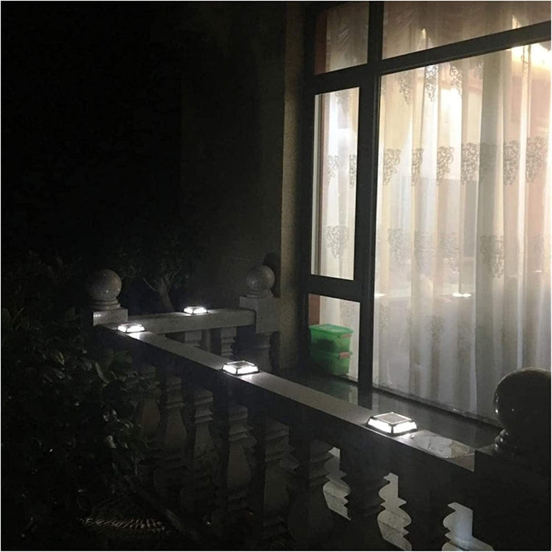 Wall Lamp Solar Outdoor Patio LED Floor Lamp Household Stair Steps Balcony Floor Foot Wall Lamp Small Street Light Intelligent Light Control Free Wiring 0 Electricity Fee Be Home & Garden > Lighting > Lamps HUANE   