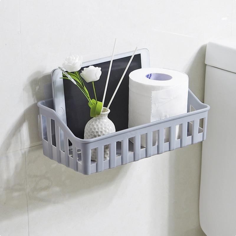 Wall Mounted Bathroom Storage Plastic Rack Home & Garden > Household Supplies > Storage & Organization KOL DEALS   