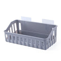 Wall Mounted Bathroom Storage Plastic Rack Home & Garden > Household Supplies > Storage & Organization KOL DEALS gray  