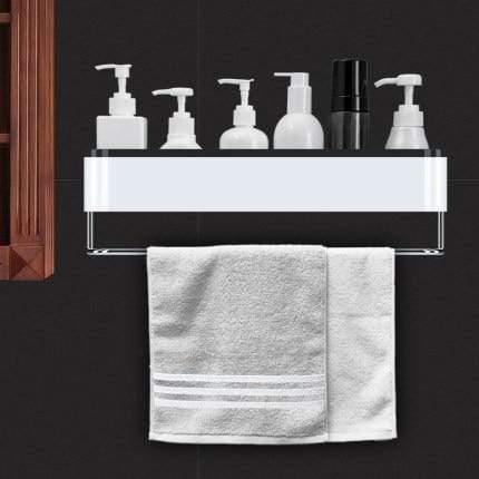 Wall-mounted Towel Storage Rack Home & Garden > Household Supplies > Storage & Organization KOL DEALS Gray China 