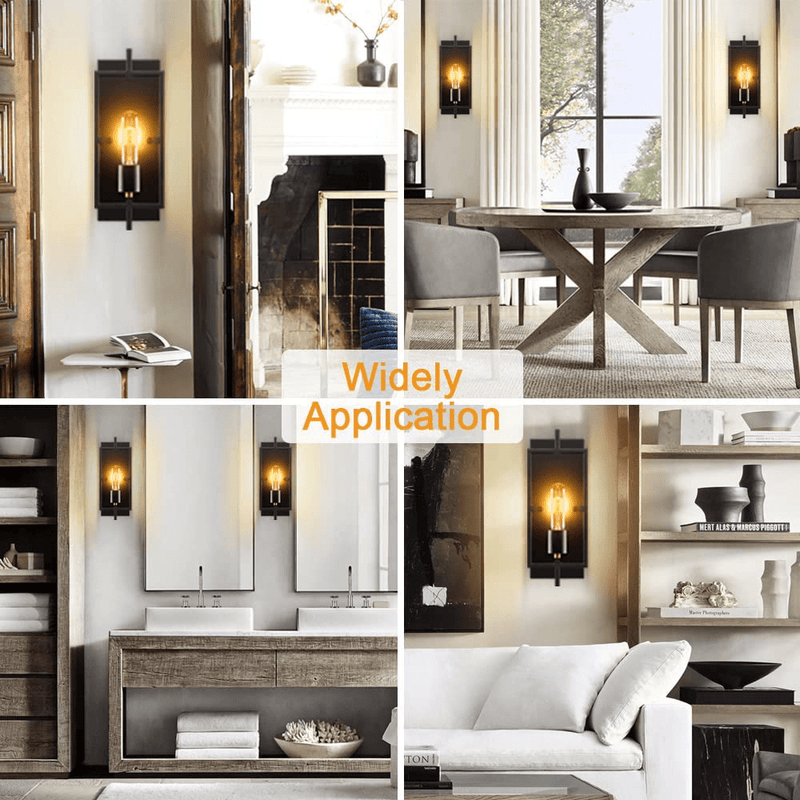 Wall Sconces, Wall Lights Set of 2,Rustic Home Decor Wall Lamp Bathroom Light Fixtures Farmhouse Lighting Industrial Wall Decor for Bedroom Living Room Kitchen Bar,E26 Base, Hardwired, Bulb Included Home & Garden > Lighting > Lighting Fixtures > Wall Light Fixtures KOL DEALS   