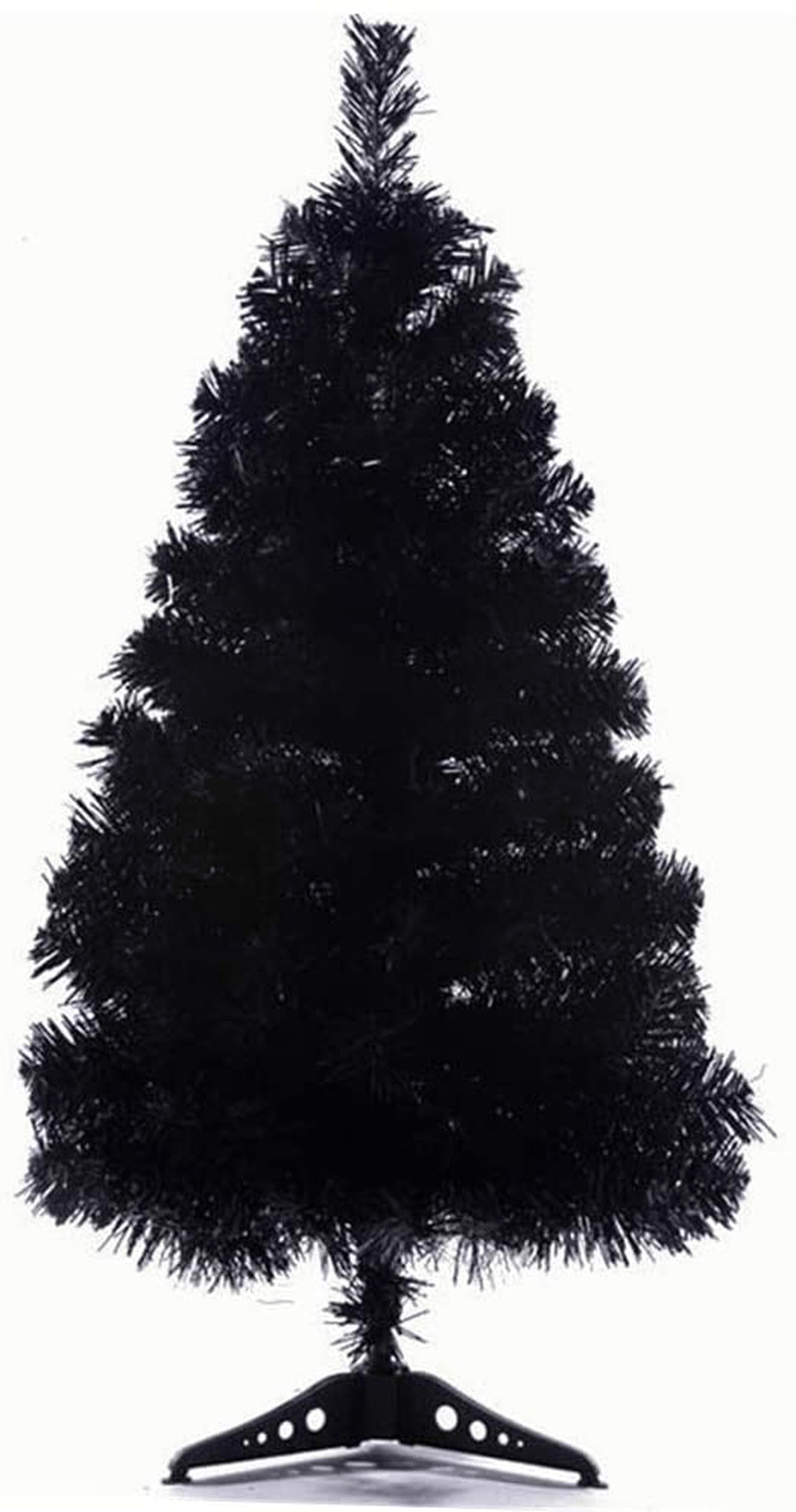 Walsai Mini Christmas Tree, 2 Foot Small Christmas Tree Artificial Christmas Tree for Tabletop Decorations, Including Foldable Stand, Easy Assembly Home & Garden > Decor > Seasonal & Holiday Decorations > Christmas Tree Stands Walsai Black  