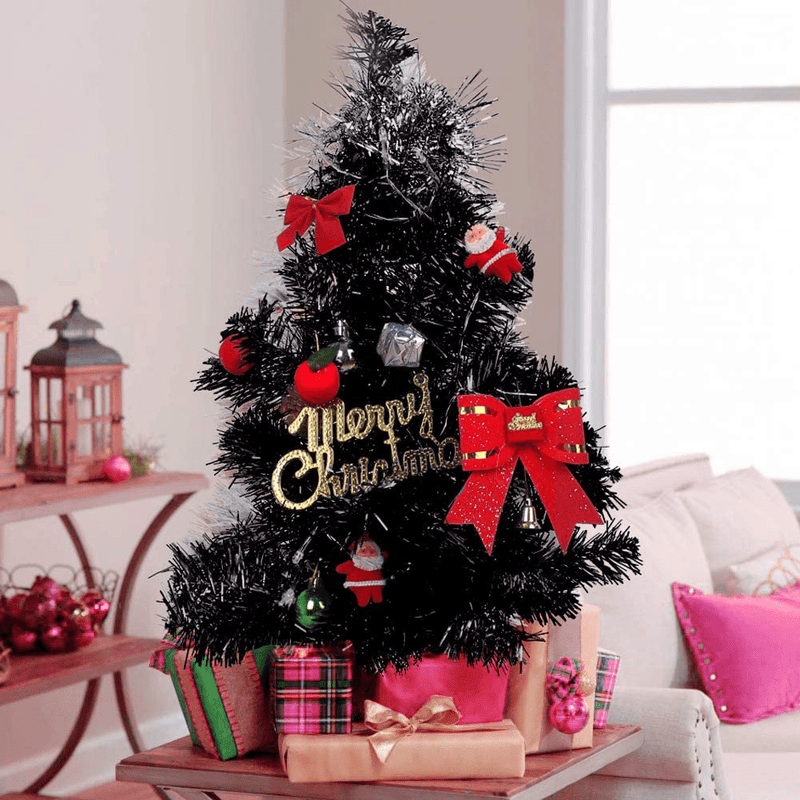 Walsai Mini Christmas Tree, 2 Foot Small Christmas Tree Artificial Christmas Tree for Tabletop Decorations, Including Foldable Stand, Easy Assembly Home & Garden > Decor > Seasonal & Holiday Decorations > Christmas Tree Stands Walsai   