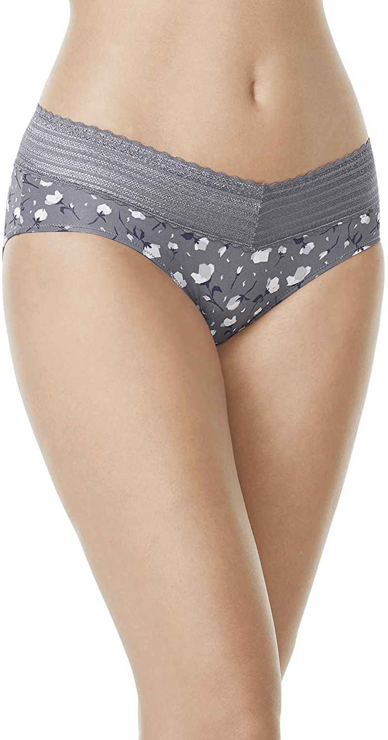 Warner's Women's No Pinching No Problems Lace Hipster Panty Apparel & Accessories > Clothing > Underwear & Socks > Underwear Warner's Excalibur Geo Floral Small 