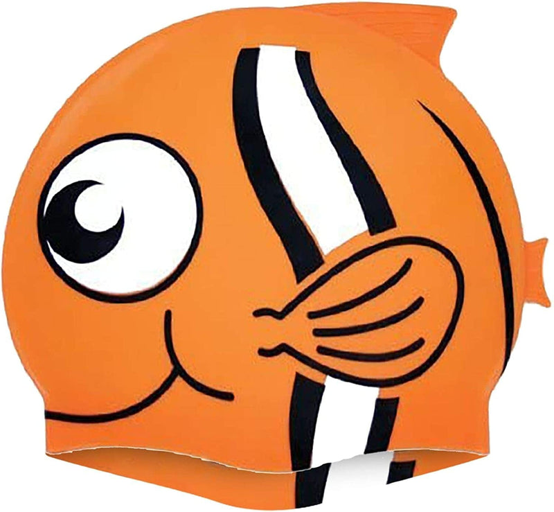 Water Gear Critter Cap - Extremely Durable Swimming Cap for Kids - Great for Improving Swimming Skills and Instilling Confidence in the Water - Long-Lasting Toddler Swimming Cap Sporting Goods > Outdoor Recreation > Boating & Water Sports > Swimming > Swim Caps Water Gear CLOWN FISH  