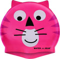 Water Gear Critter Cap - Extremely Durable Swimming Cap for Kids - Great for Improving Swimming Skills and Instilling Confidence in the Water - Long-Lasting Toddler Swimming Cap Sporting Goods > Outdoor Recreation > Boating & Water Sports > Swimming > Swim Caps Water Gear PINK CAT  
