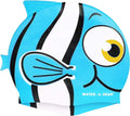 Water Gear Critter Cap - Extremely Durable Swimming Cap for Kids - Great for Improving Swimming Skills and Instilling Confidence in the Water - Long-Lasting Toddler Swimming Cap Sporting Goods > Outdoor Recreation > Boating & Water Sports > Swimming > Swim Caps Water Gear BLUE FISH  