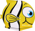 Water Gear Critter Cap - Extremely Durable Swimming Cap for Kids - Great for Improving Swimming Skills and Instilling Confidence in the Water - Long-Lasting Toddler Swimming Cap Sporting Goods > Outdoor Recreation > Boating & Water Sports > Swimming > Swim Caps Water Gear YELLOW FISH  
