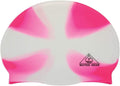 Water Gear Silicone Adult Swim Cap - Flexible Unisex Waterproof - Great for Short and Long Hair - Improve Your Performance - Women Men and Teens -Triathlon Swimmers and Athletes Sporting Goods > Outdoor Recreation > Boating & Water Sports > Swimming > Swim Caps Water Gear X-WHITE/PINK  