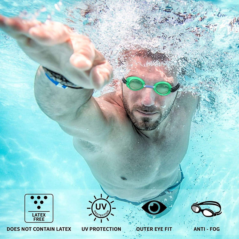 Water Gear Swedish Pro Swim Goggles Sporting Goods > Outdoor Recreation > Boating & Water Sports > Swimming > Swim Goggles & Masks Water Gear   
