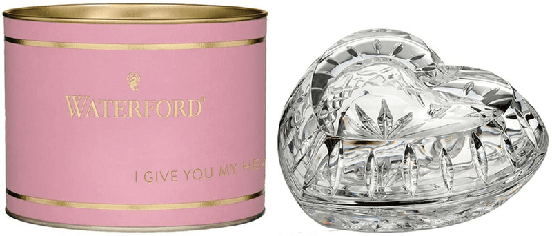 Waterford Giftology 40008574 Heart Box, 10.9x11.4x4.6cm, Lead Crystal Home & Garden > Decor > Vases Waterford Heart Box  