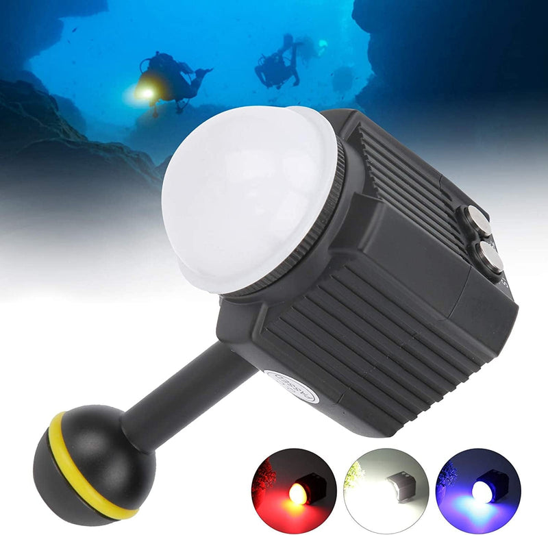 Waterproof Diving Photography Fill Light 60M Underwater Camera LED Video Light 7500K Diving Lights Underwater Home & Garden > Pool & Spa > Pool & Spa Accessories Vifemify   