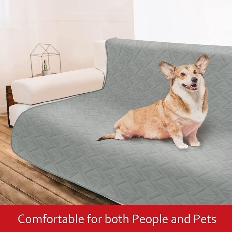 Waterproof Dog Bed Cover Pet Blanket Sofa with Non-Skid Bottom, Couch Cover for Dogs, Mattress Protector Furniture Protector