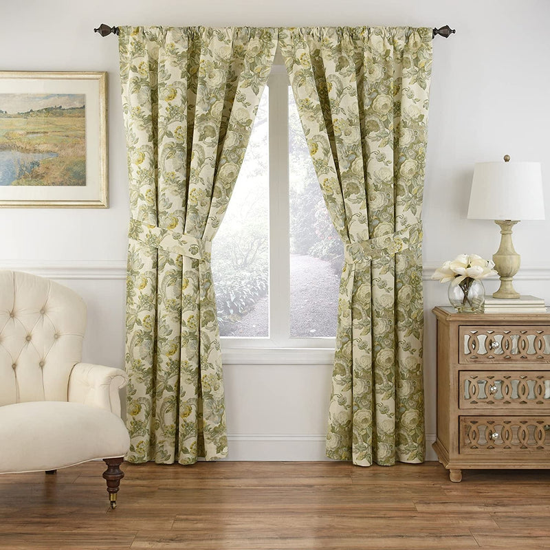 Waverly Spring Bling-Rod Pocket Curtains for Living Room, Single Panel, 63X52, Platinum Home & Garden > Decor > Window Treatments > Curtains & Drapes WAVERLY Platinum 52 in x 63 in 