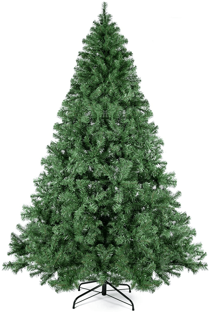 WBHome XMT-0001-75 7.5 Feet Premium Spruce Hinged Artificial Christmas Tree, 1250 Branch Tips, Unlit, 7.5FT, Green Home & Garden > Decor > Seasonal & Holiday Decorations > Christmas Tree Stands WBHome 7.5FT  