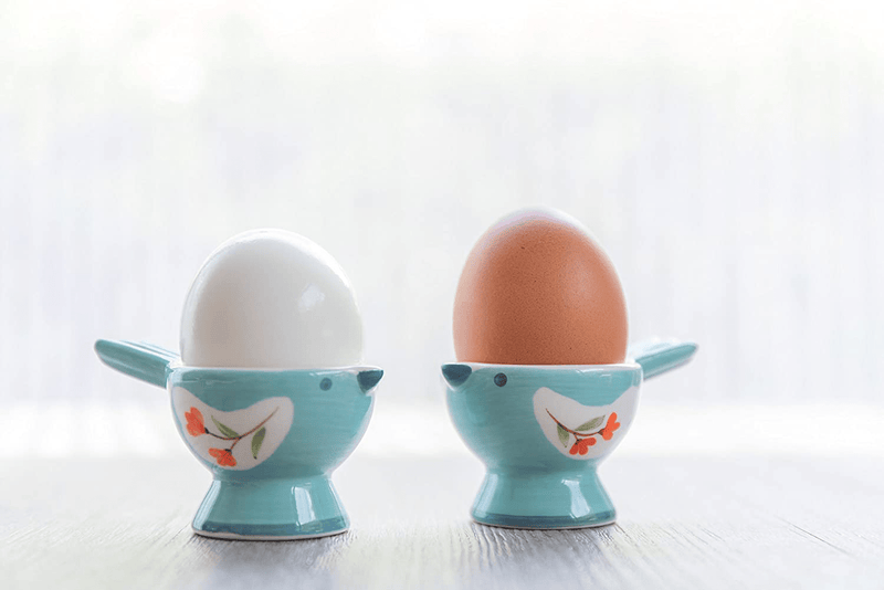 WD-Set of 2 Pcs Cute Bird Shape Ceramic soft or Hard boiled egg cup holder (Egg holder) - for Breakfast Brunch,kitchenware, home kitchen decoration or even a gift Sky color with cutely package. Home & Garden > Decor > Seasonal & Holiday Decorations& Garden > Decor > Seasonal & Holiday Decorations WD store   