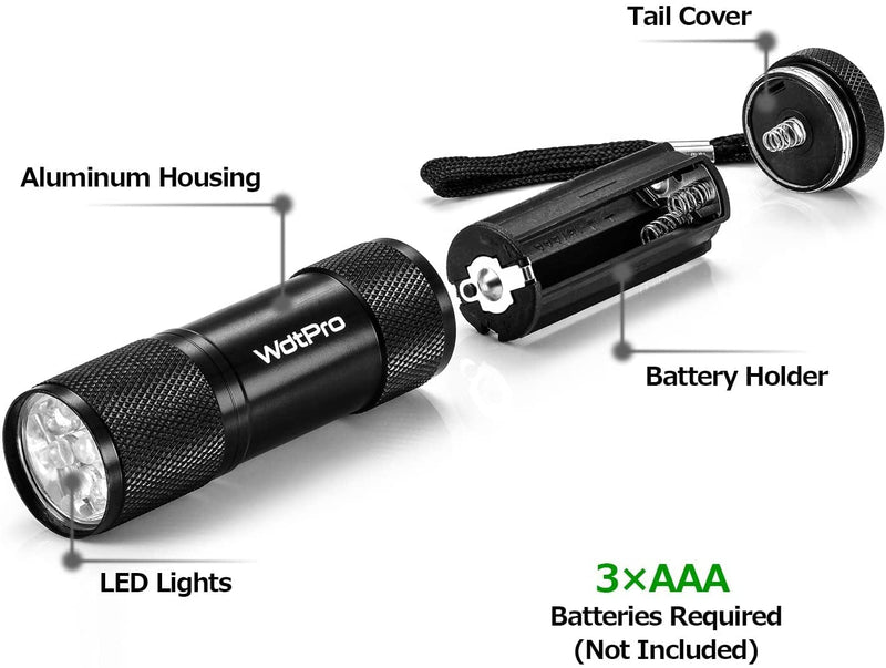 Wdtpro LED Mini Flashlights, Super Bright Flashlight with Lanyard, Assorted Colors - Best Tac Torch Light for Kids, Night Reading, Power Outages, Camping(6 Pack) Hardware > Tools > Flashlights & Headlamps > Flashlights WdtPro   