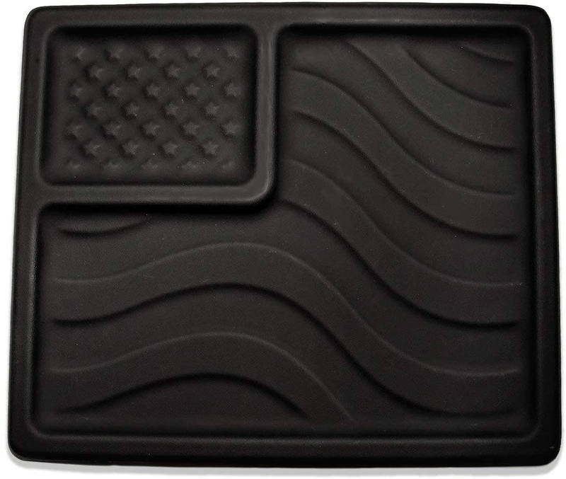 We The People Holsters - American Flag EDC Kydex Dump Tray - Valet Tray for Men - EDC Organizer and Catch-All for Everyday Carry - Keys - Change - Phone (Black) Home & Garden > Decor > Decorative Trays We The People Holsters Black American Flag 