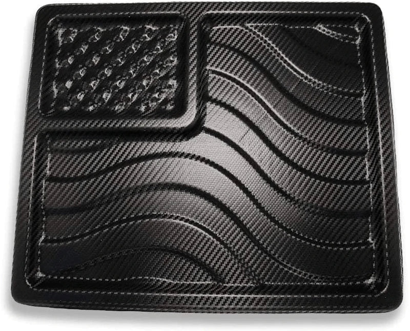 We The People Holsters - American Flag EDC Kydex Dump Tray - Valet Tray for Men - EDC Organizer and Catch-All for Everyday Carry - Keys - Change - Phone (Black) Home & Garden > Decor > Decorative Trays We The People Holsters Carbon Fiber American Flag 