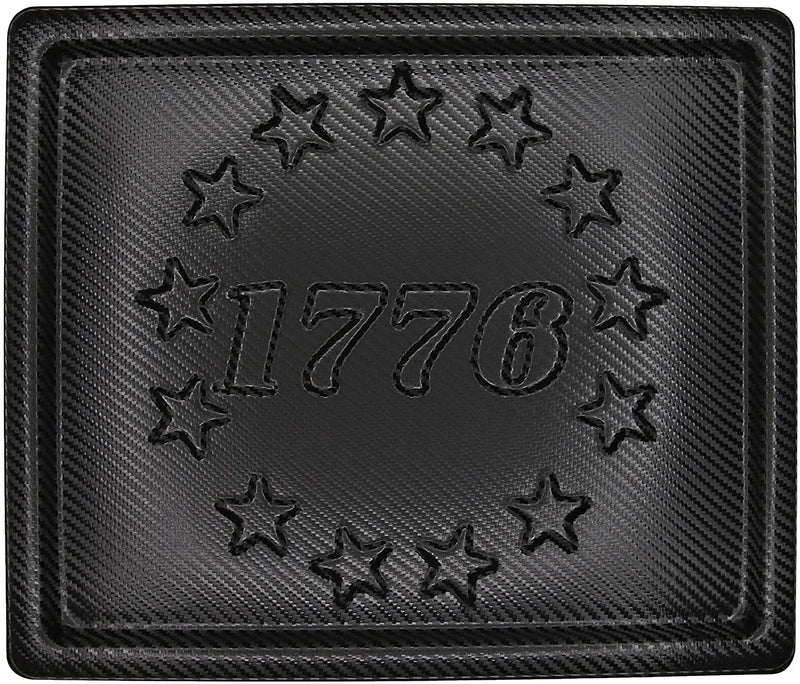We The People Holsters - American Flag EDC Kydex Dump Tray - Valet Tray for Men - EDC Organizer and Catch-All for Everyday Carry - Keys - Change - Phone (Black) Home & Garden > Decor > Decorative Trays We The People Holsters Carbon Fiber Betsy Ross Flag 