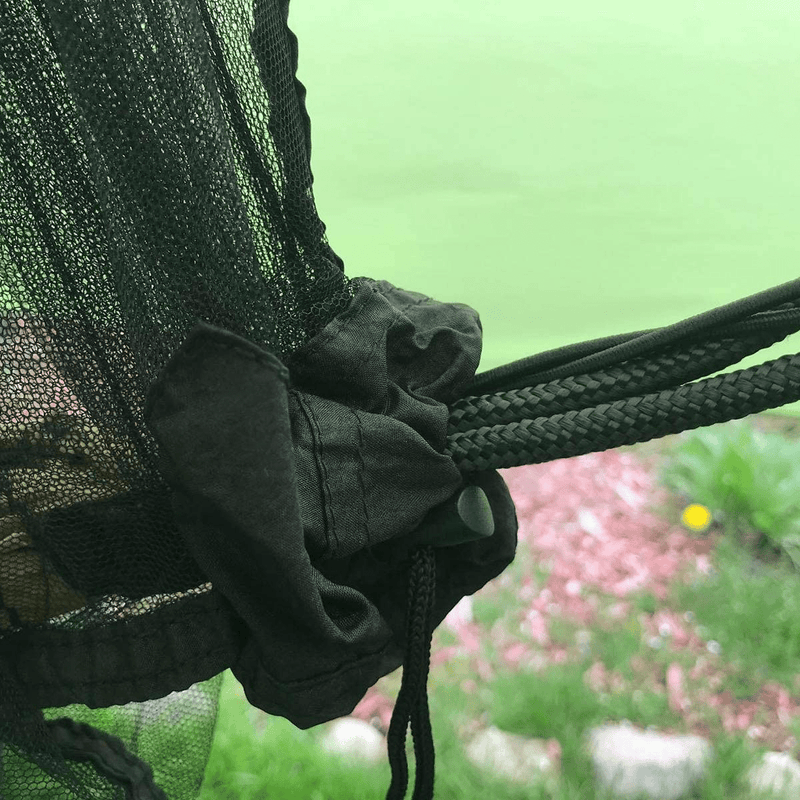 Wecamture Hammock Bug Mosquito Net XL 11X4.6Ft No-See-Ums Polyester Fabric for 360 Degree Protection Dual Sided Diagonal Zipper for Easy Access Fits All Hammocks
