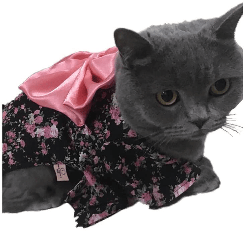 Weeh Dog Costume Halloween Cat Clothing Cosplay Japan Kimono Pet Clothes for Doggy Kitty Rabbits Pig Fun Animals & Pet Supplies > Pet Supplies > Cat Supplies > Cat Apparel WeeH   