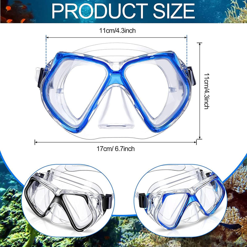 Weewooday 2 Pieces Swim Diving Goggles Swim Goggle Waterproof Swimming Goggles Mask for Adults Sporting Goods > Outdoor Recreation > Boating & Water Sports > Swimming > Swim Goggles & Masks Weewooday   