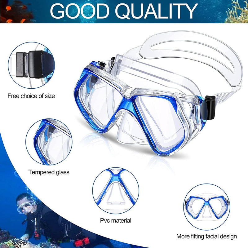 Weewooday 2 Pieces Swim Diving Goggles Swim Goggle Waterproof Swimming Goggles Mask for Adults Sporting Goods > Outdoor Recreation > Boating & Water Sports > Swimming > Swim Goggles & Masks Weewooday   