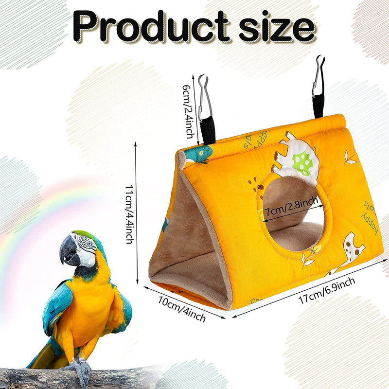 Weewooday 2 Pieces Winter Warm Bird Bed Bird Hut Cage Bird Hammock for Conures Parrot Cockatiels Lovebird Canary Finch Parakeet Cave Hanging Tent Sleeping Bird Nest Snuggle House Accessories Animals & Pet Supplies > Pet Supplies > Bird Supplies > Bird Cages & Stands Weewooday   