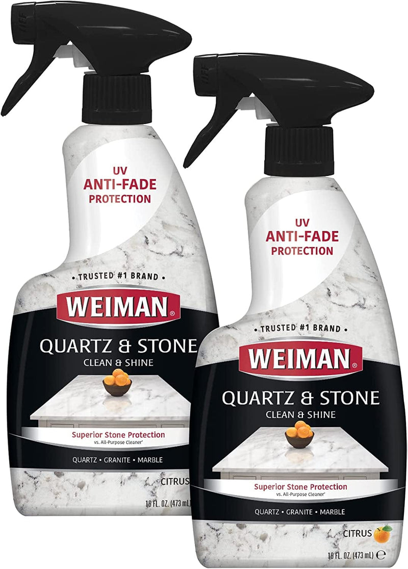 Weiman Quartz Countertop Cleaner and Polish (2 Pack) Clean and Shine Your Quartz Countertops Islands and Stone Surfaces with Ultra Violet Protection Home & Garden > Household Supplies > Household Cleaning Supplies Weiman 16 Fl Oz (Pack of 2)  