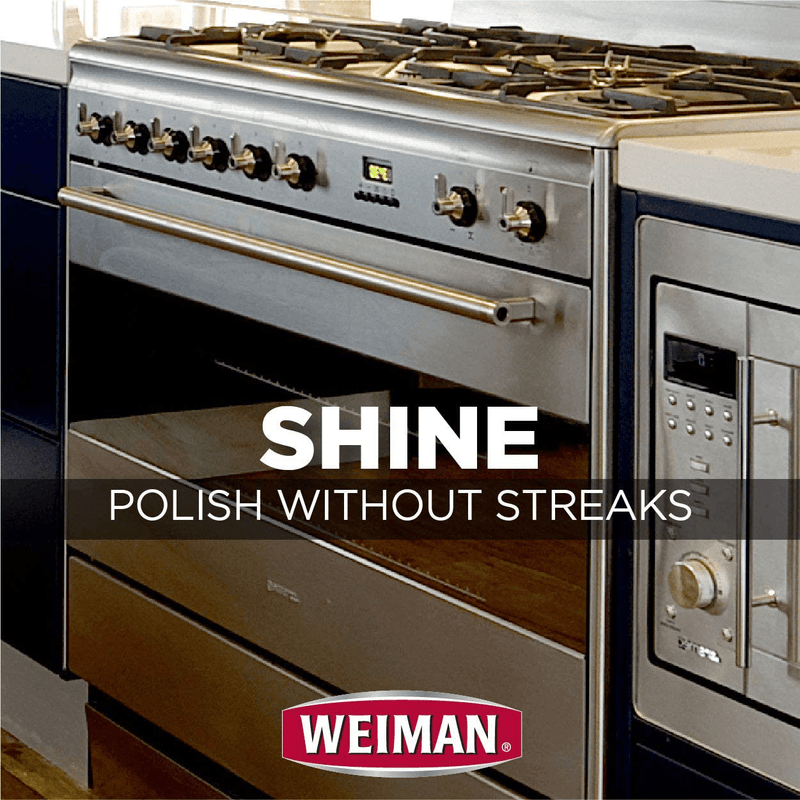 Weiman Stainless Steel Cleaner and Polish - 22 Ounces (Microfiber Cloth) - Appliance Surfaces Leave Behind a Brilliant Shine Home & Garden > Household Supplies > Household Cleaning Supplies Weiman   