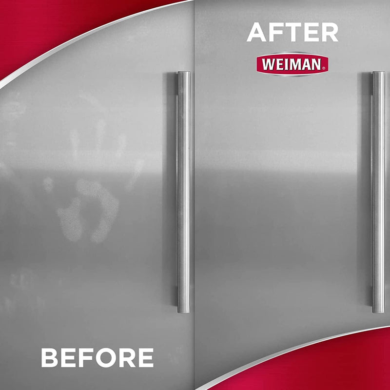Weiman Stainless Steel Cleaner Kit - Fingerprint Resistant, Removes Residue, Water Marks and Grease from Appliances - Works Great on Refrigerators, Dishwashers, Ovens, and Grills - Packaging May Vary Home & Garden > Household Supplies > Household Cleaning Supplies Weiman Products, LLC.   