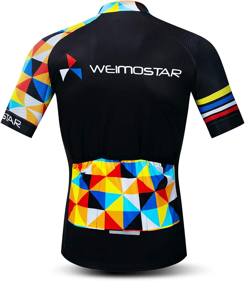 Weimostar Cycling Jersey Men'S Short Sleeve Bike Shirt Top Sporting Goods > Outdoor Recreation > Cycling > Cycling Apparel & Accessories Weimostar   