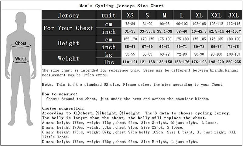 Weimostar Cycling Jersey Men'S Short Sleeve Bike Shirt Top Sporting Goods > Outdoor Recreation > Cycling > Cycling Apparel & Accessories Weimostar   